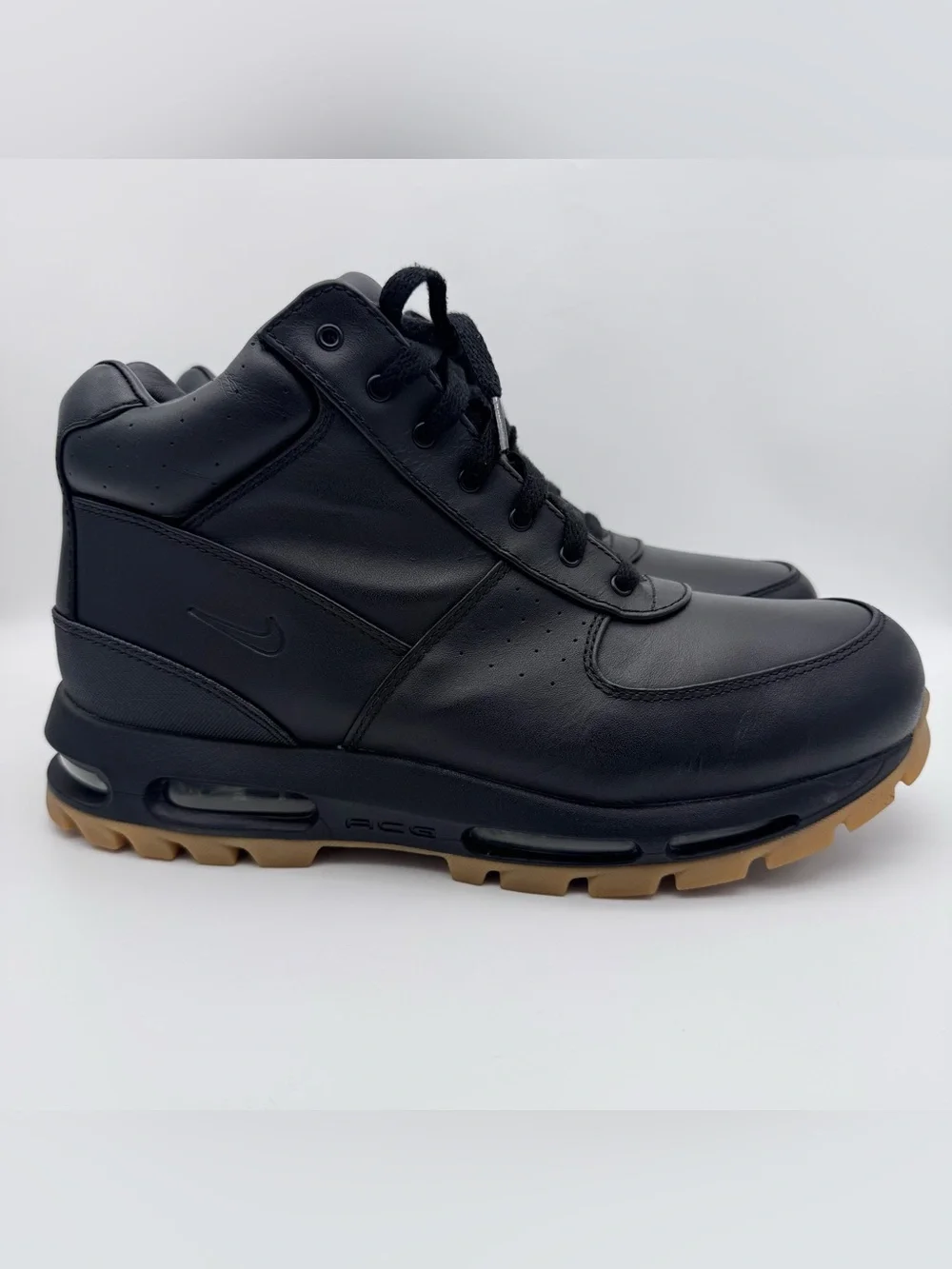 Nike Air Max Goadome ACG Black Gum Leather Boots 865031-017 Men Size 12